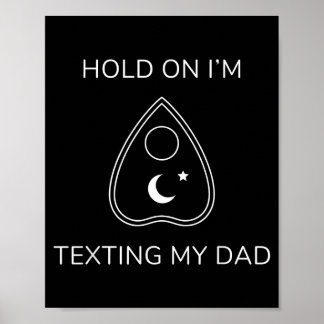 Póster Tablero lo siento no puedo hablar estoy en el telé