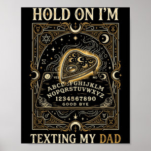 Póster Tablero lo siento no puedo hablar estoy en el telé