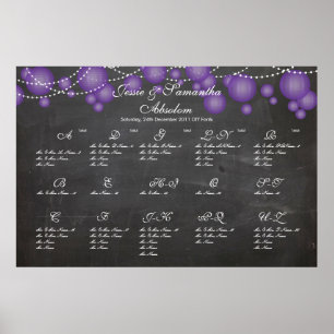 Póster Tablero PixDezines + linterna púrpura/gráfico de a