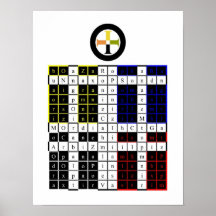 Tableta de la Tierra Enochiana de Amanecer Dorado 