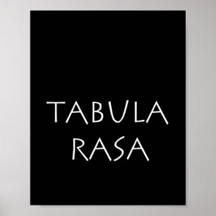 Póster Tabula rasa