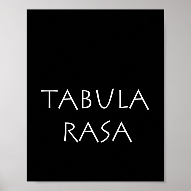 Póster Tabula rasa (Frente)