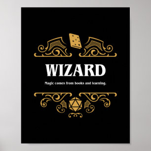 Póster Tabulador de clases del asistente para juegos RPG