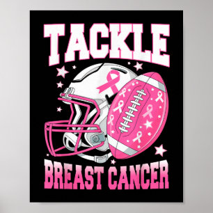 Póster Tackle Conciencia sobre el Cáncer de Mama Fútbol A