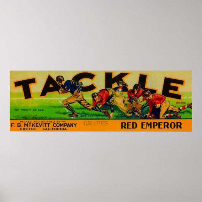 Póster Tackle Grape Label (Frente)