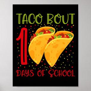 Póster Taco 100 Días De Escuela 100 Días De Escuela Fu