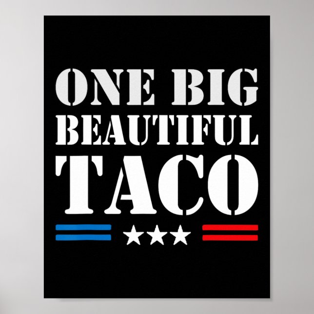Póster Taco Apodo Meme - Una Gran Factura Hermosa Diverti (Frente)
