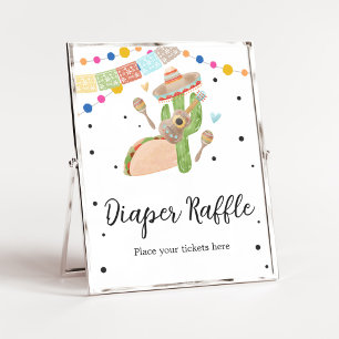 Póster Taco Bout A Baby Cactus Diaper Raffle