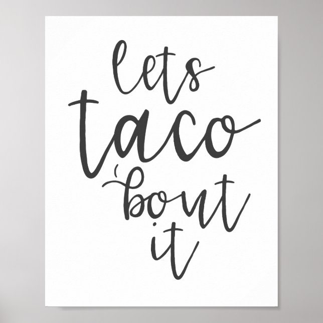 Póster Taco Bout It (Frente)