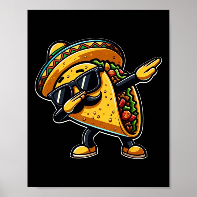 Póster Taco Cinco De Mayo Día De Los Padres Mexicanos (Frente)