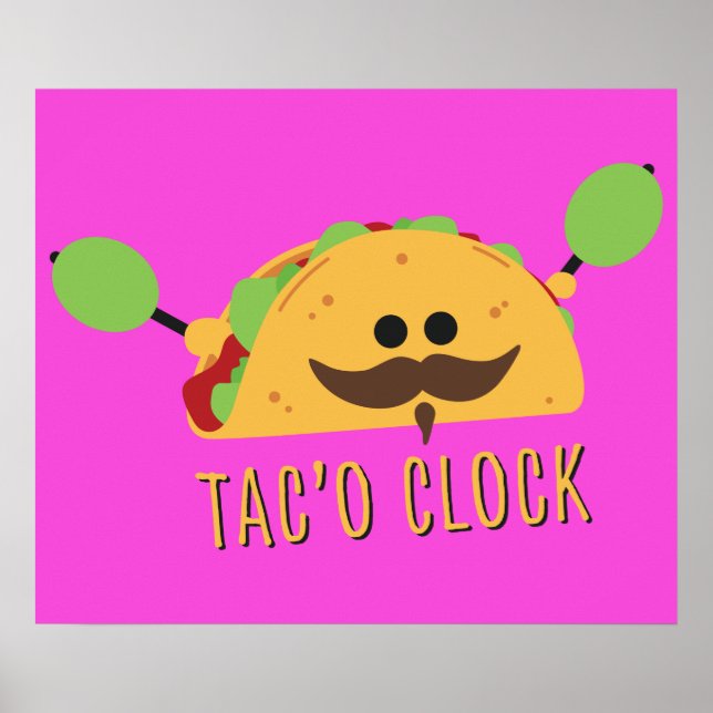 Póster Taco Clock (Frente)