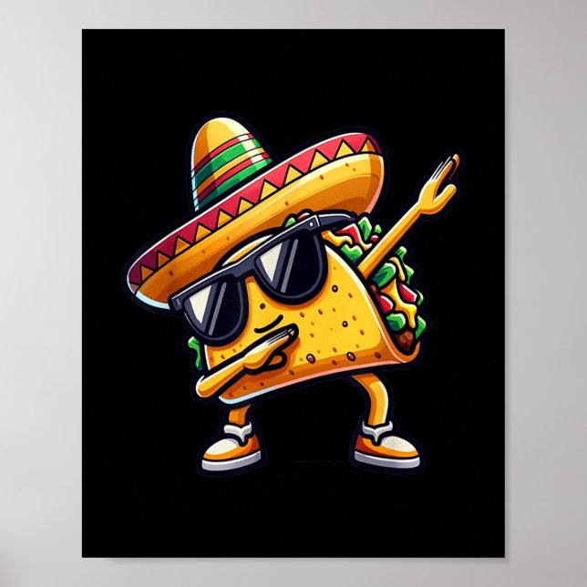 Póster Taco de Dabbing (Frente)