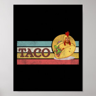 Póster Taco Divertido Trump Siempre se Rinde T.a.c.o 3 