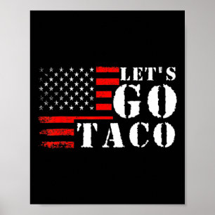 Póster Taco gracioso vamos a Taco