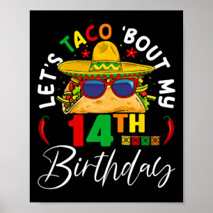 Póster Taco por mi cuarto cumpleaños México 5 De Mayo