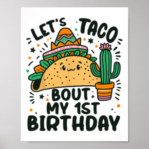 Póster Taco por mi primer cumpleaños, Fiestas mexicanos