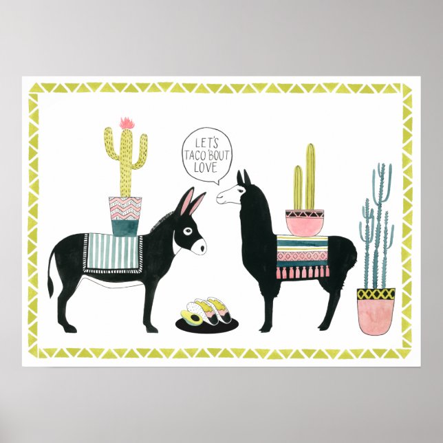 Póster Taco sobre el amor (Frente)