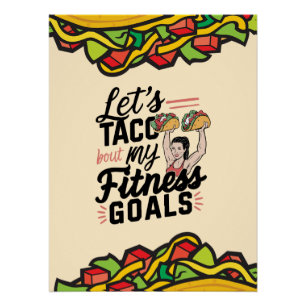 Póster Taco: "sobre mis objetivos de salud" Resolución di