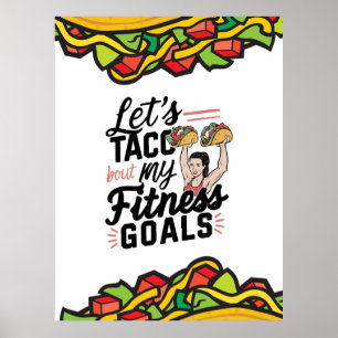 Póster Taco: "sobre mis objetivos de salud" Resolución di