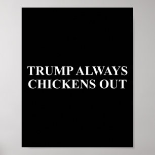 Póster Taco - Trump Siempre Sale Corriendo