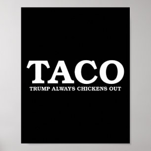 Póster Taco Trump Siempre se Rajó en la Charla Arancelari
