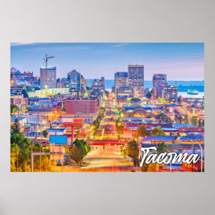 Póster Tacoma, Washington, EE. UU.