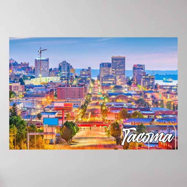 Póster Tacoma, Washington, EE. UU. (Frente)