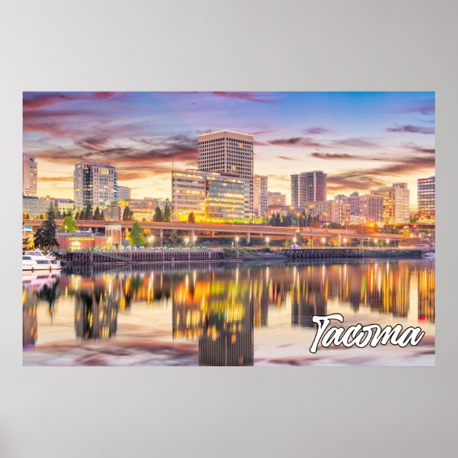Póster Tacoma, Washington, Estados Unidos (Frente)