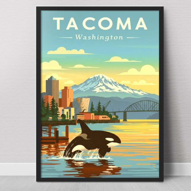 Póster Tacoma Washington vintage (Subido por el creador)