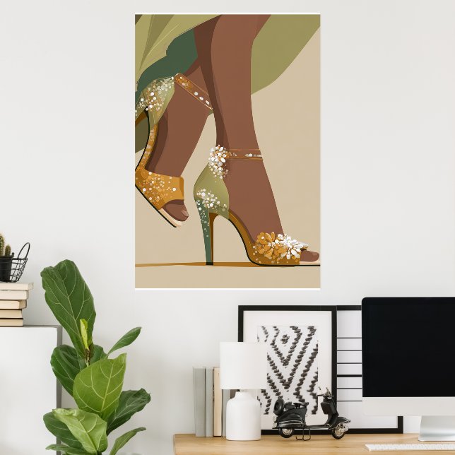 PÓSTER TACONES DE DISEÑADOR #3 (Oficina en casa)