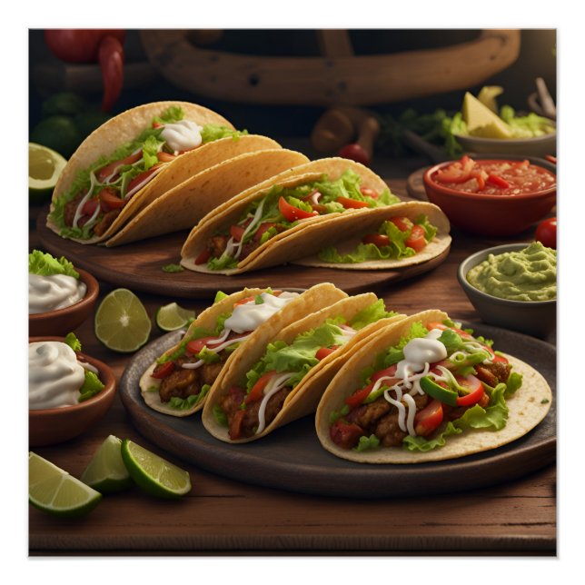 Póster Tacos (Anverso)