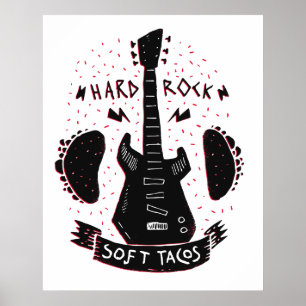 Póster Tacos de música rock 'n Roll
