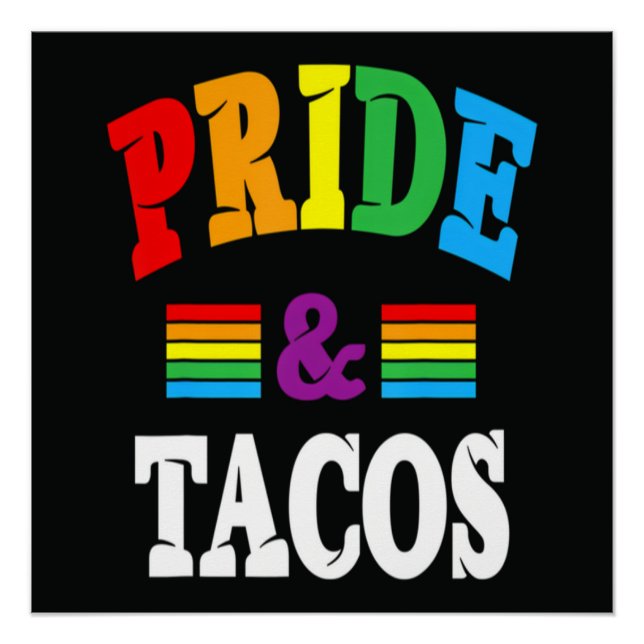 Póster Tacos Orgullo Lgbt (Anverso)