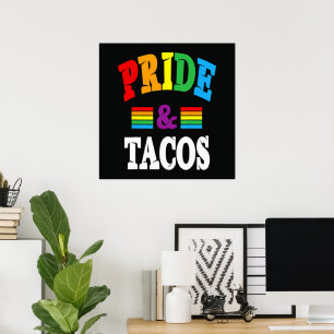 Póster Tacos Orgullo Lgbt