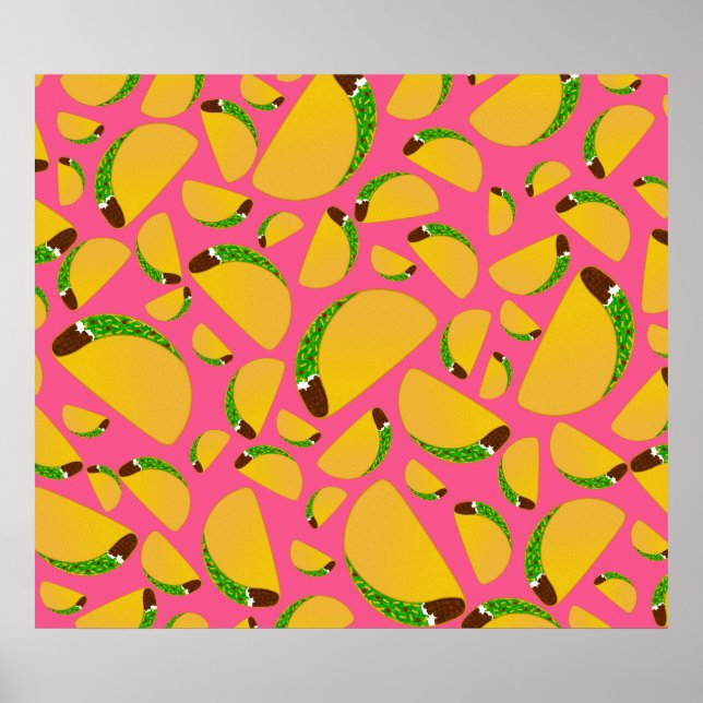 Póster Tacos rosados (Frente)
