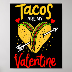 Póster Tacos Son Mi Corazón De Taco San Valentín 3
