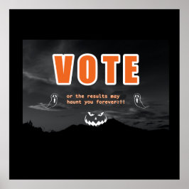 Póster Tácticas de miedo a la votación