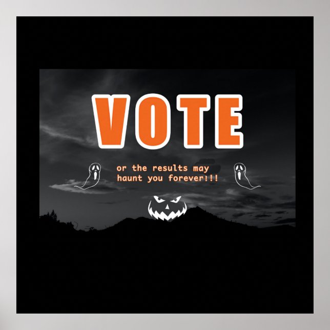 Póster Tácticas de miedo a la votación (Frente)