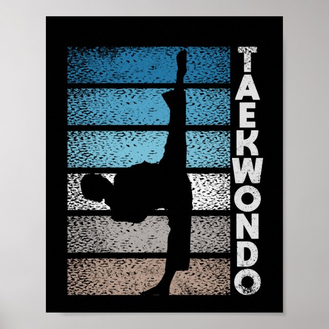 Póster Tae Kwon Do fighter Taekwondo Korean fight (Frente)