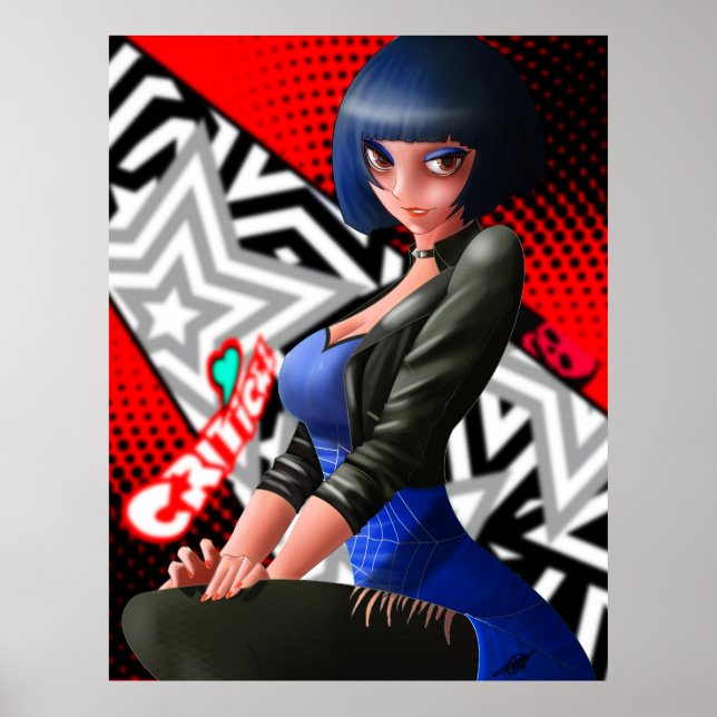 Póster Tae Takemi - Persona (Frente)