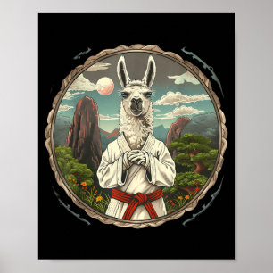 Póster Taekwondo Alpaca Bosque Kickboxing Judo Mma Alpaca
