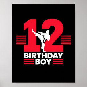 Póster Taekwondo de 12 años de edad del niño Karate Lo