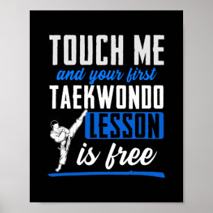 Póster Taekwondo para niños hombres mujeres niños niñas A