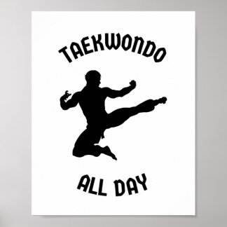 Póster Taekwondo todo el día