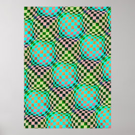 Póster Taffi Op Art Bubblegum