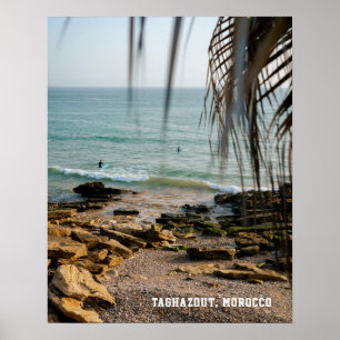Póster Taghazout Marruecos Surfing océano Fotografía