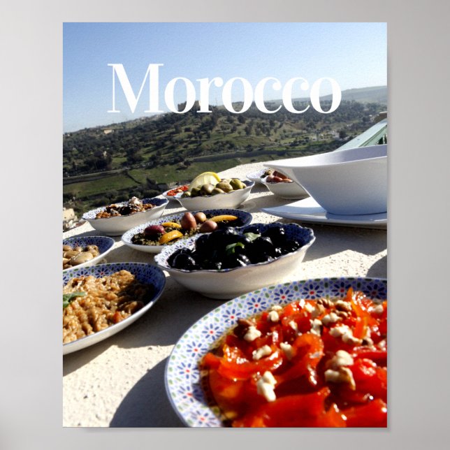 Póster Tagine Photography | Moroccan Food  | Traditional (Frente)