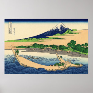 Póster Tago Bay near Eijiri Tokaido by Katsushika Hokusai