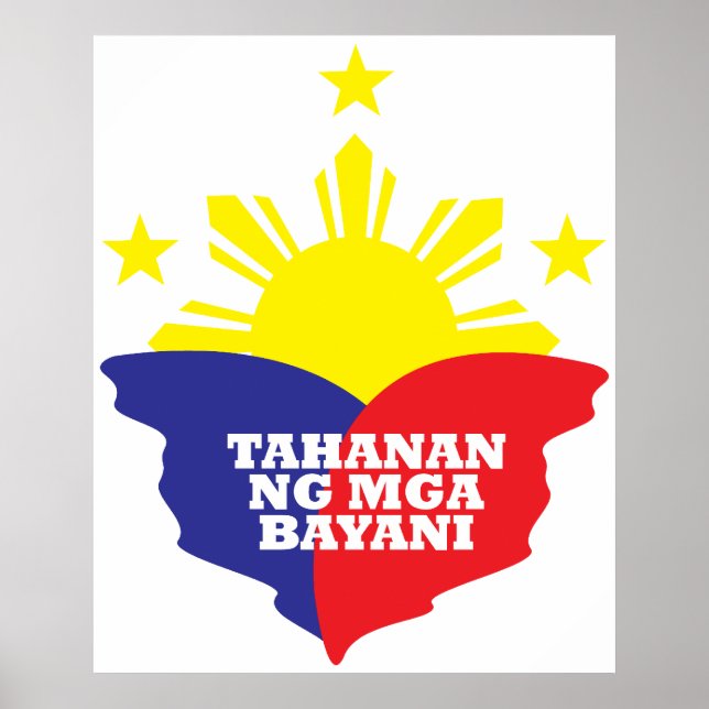 Póster Tahanan Ng Mga Bayani (Frente)