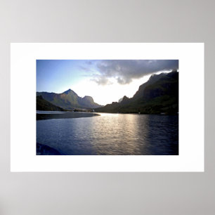 Póster Tahití Sunset